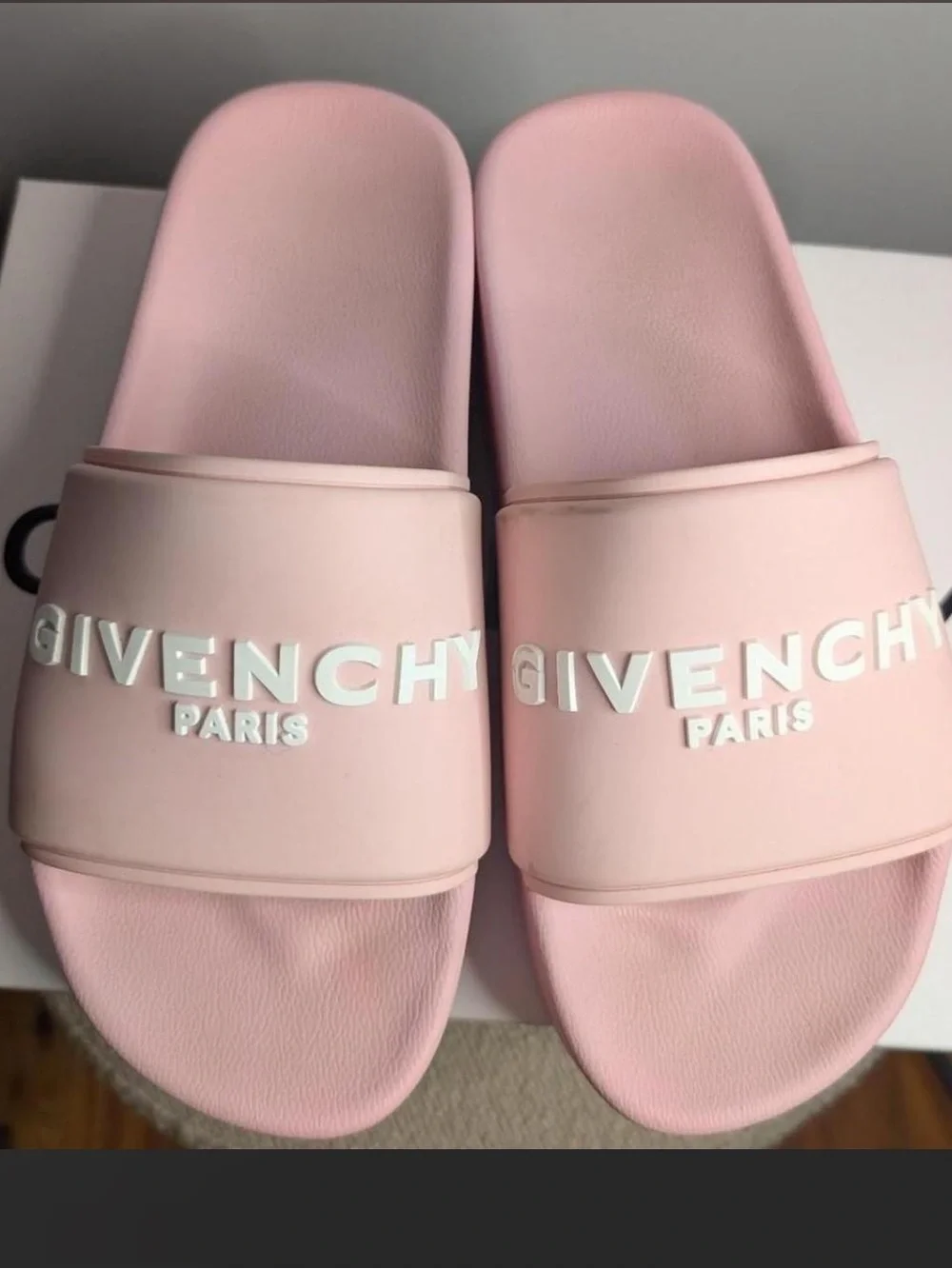 Givenchy Pink Logo Slide Sandals - Women's Authentic size 40 in women